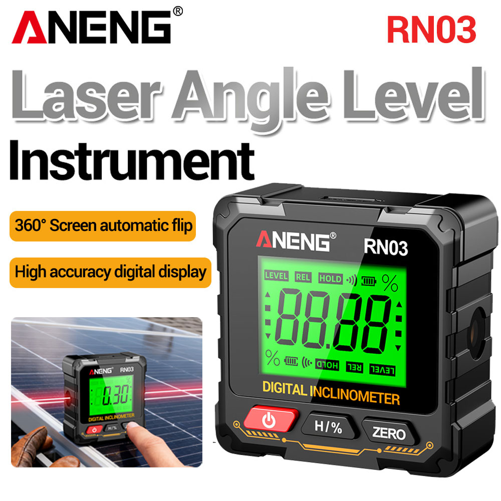 Industrial Laser Level - Лазерный цифровой угломер-инклинометр, лазерный уровень-инклинометр, четырехсторонний