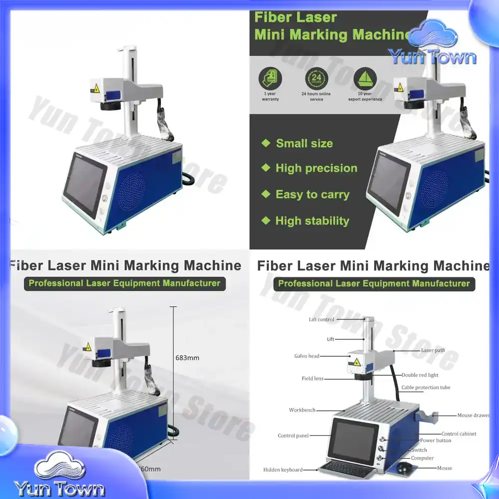 Industrial Laser Marking Machine - Волоконный лазерный маркиратор 100 Вт для