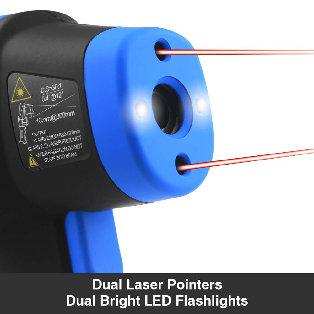 Лазерный термометр с диапазоно – обзор и цена Industrial Laser Temperature Gun