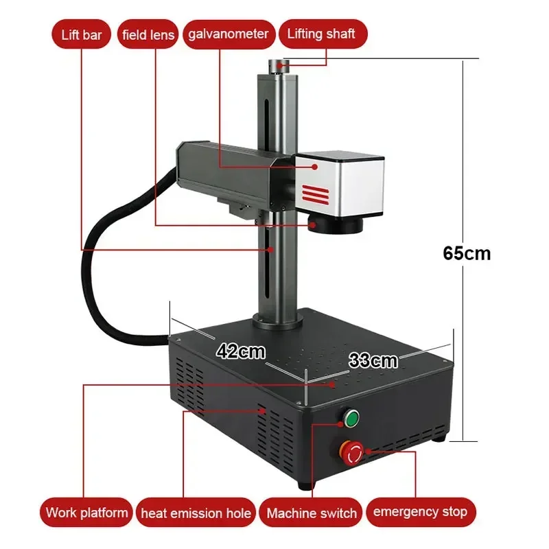 Настольный мини-лазерный марки – обзор и цена Industrial Laser Marking Machine