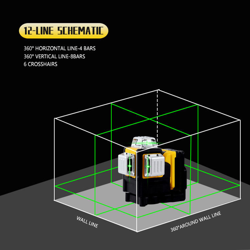 12-линейный лазерный нивелир D – обзор и цена Industrial Laser Level