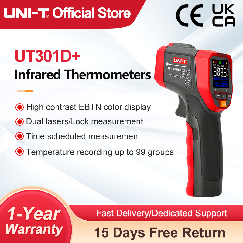 UNI-T цифровой инфракрасный те – обзор и цена Industrial Laser Temperature Gun