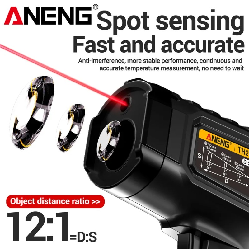 ANENG TH202 Промышленные ручны – обзор и цена Industrial Laser Temperature Gun