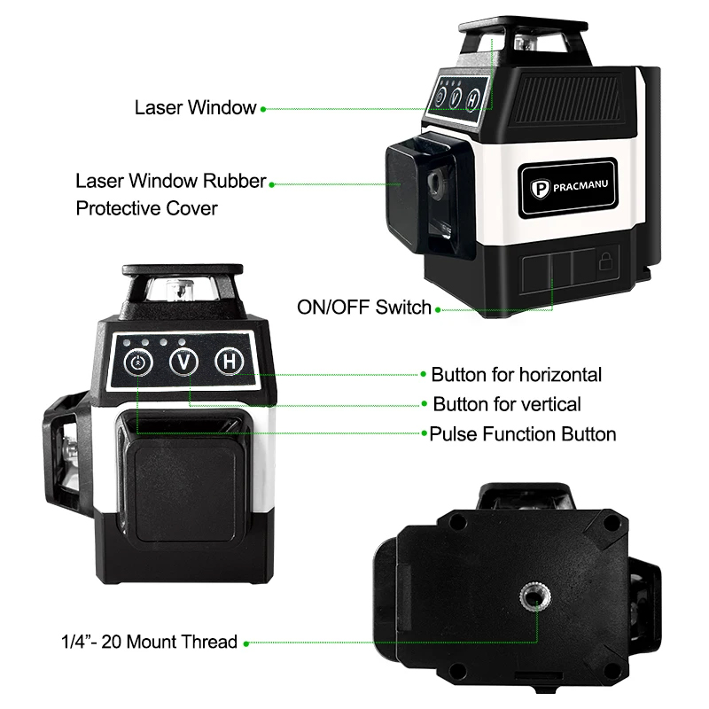 Лазерный уровень Pracmanu, сам – обзор и цена Industrial Laser Level