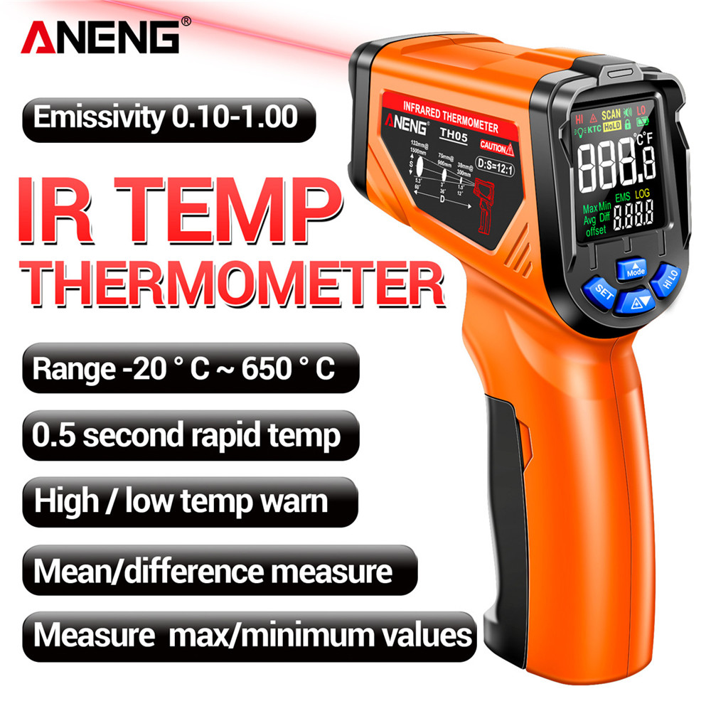 Инфракрасный термометр ANENG T – обзор и цена Industrial Laser Temperature Gun