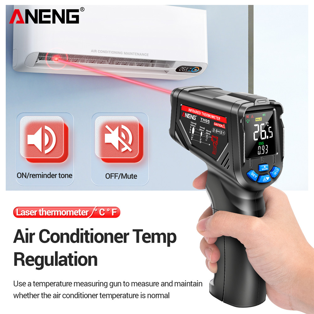 Инфракрасный термометр ANENG T – обзор и цена Industrial Laser Temperature Gun