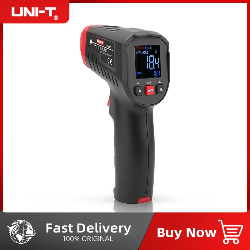 Цифровой термометр UNI-T, беск – обзор и цена Industrial Laser Temperature Gun