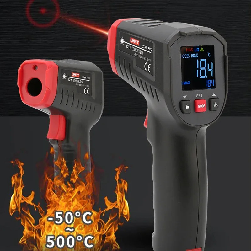 Цифровой термометр UNI-T, беск – обзор и цена Industrial Laser Temperature Gun